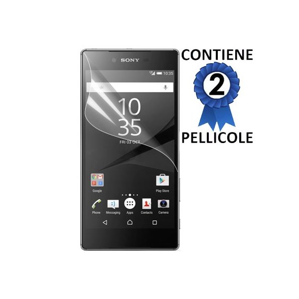 PELLICOLA PROTEGGI DISPLAY per SONY XPERIA Z5 PREMIUM, XPERIA Z5 PREMIUM DUAL CONFEZIONE 2 PEZZI