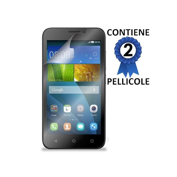 PELLICOLA PROTEGGI DISPLAY per HUAWEI Y5C, HONOR BEE CONFEZIONE 2 PEZZI