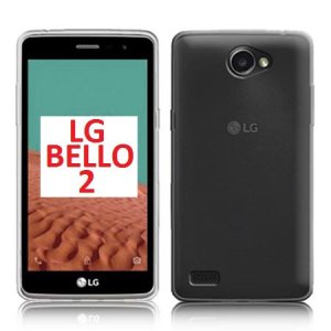 CUSTODIA GEL TPU SILICONE TRASPARENTE per LG BELLO 2, X150