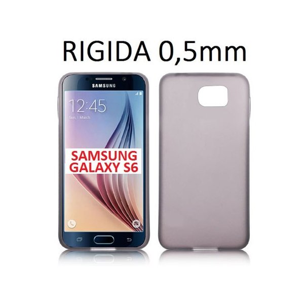 CUSTODIA BACK RIGIDA SLIM DA 0,5mm per SAMSUNG SM-G920 GALAXY S6 COLORE NERO