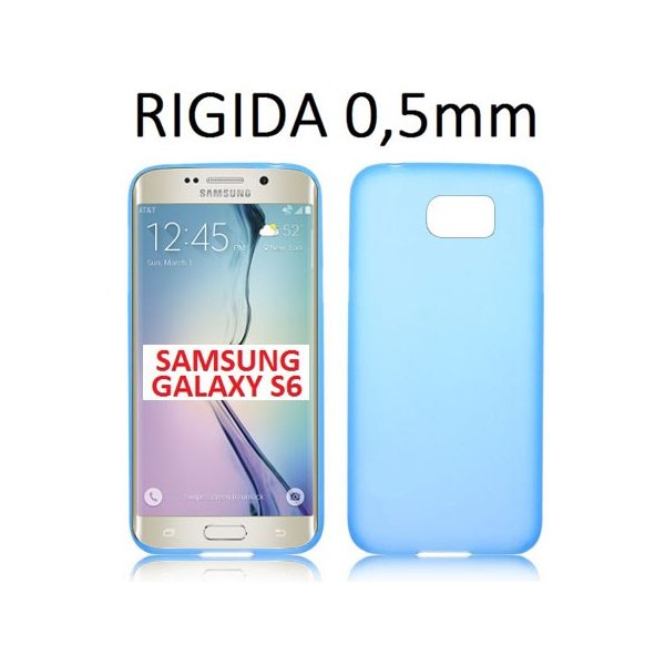 CUSTODIA BACK RIGIDA SLIM DA 0,5mm per SAMSUNG SM-G925 GALAXY S6 EDGE COLORE BLU