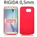 CUSTODIA BACK RIGIDA SLIM DA 0,5mm per SAMSUNG SM-G925 GALAXY S6 EDGE COLORE ROSSO