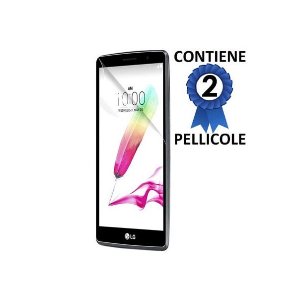 PELLICOLA PROTEGGI DISPLAY per LG G4 STYLUS H635, G4 STYLUS DUAL H630D, G STYLO CONFEZIONE 2 PEZZI