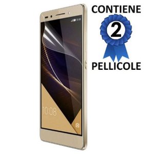 PELLICOLA PROTEGGI DISPLAY per HUAWEI HONOR 7 CONFEZIONE 2 PEZZI