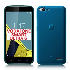 CUSTODIA GEL TPU SILICONE per VODAFONE SMART ULTRA 6, VF-995N COLORE AZZURRO TRASPARENTE