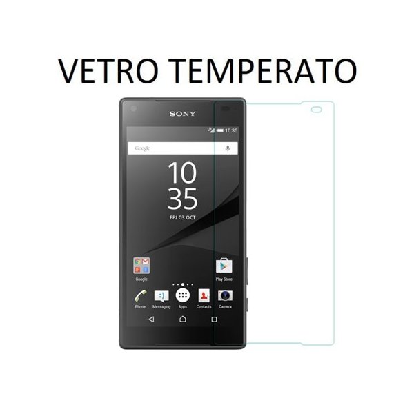 PELLICOLA PROTEGGI DISPLAY VETRO TEMPERATO 0,3mm per SONY XPERIA Z5 COMPACT E5803, E5823