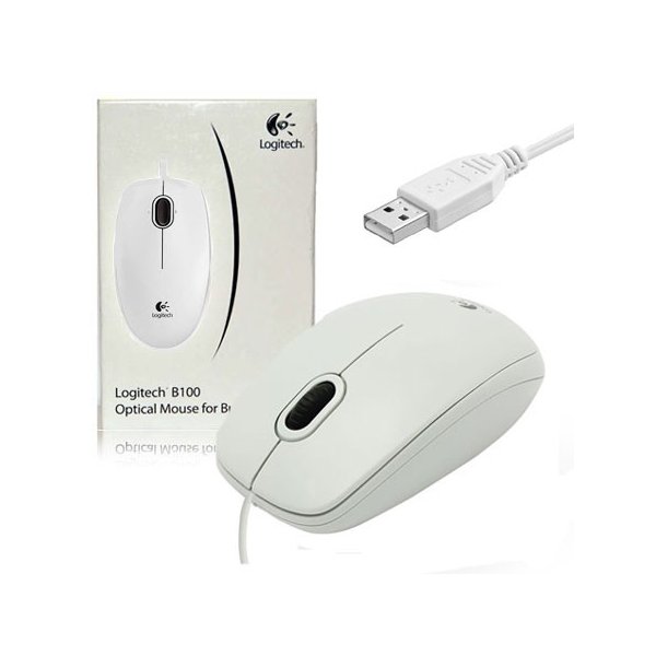 MOUSE OTTICO USB 2.0 CON RISOLUZIONE 800 DPI E TRACCIAMENTO OTTICO AD ALTA DEFINIZIONE COLORE BIANCO 910-003360 LOGITECH