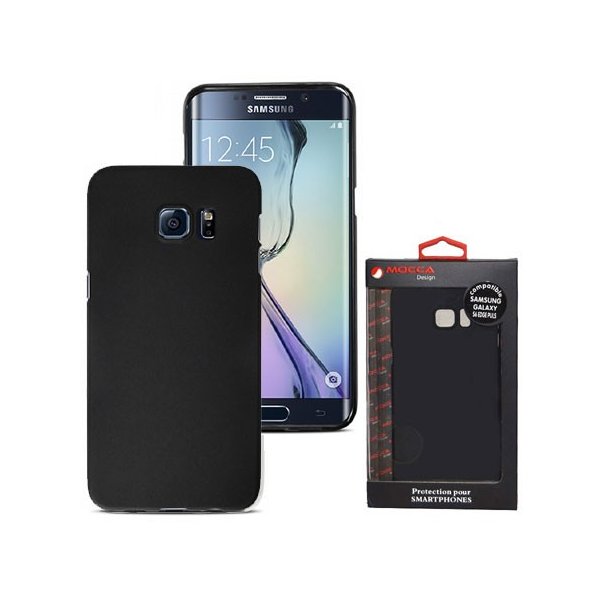 CUSTODIA GEL TPU SILICONE per SAMSUNG SM-G928 GALAXY S6 EDGE PLUS COLORE NERO ALTA QUALITA' MOCCA BLISTER