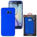 CUSTODIA GEL TPU SILICONE per SAMSUNG SM-G928 GALAXY S6 EDGE PLUS COLORE BLU ALTA QUALITA' MOCCA BLISTER