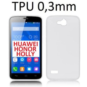 CUSTODIA GEL TPU SILICONE ULTRA SLIM 0,3mm TRASPARENTE per HUAWEI HONOR HOLLY