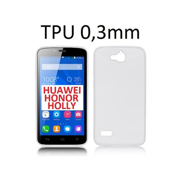 CUSTODIA GEL TPU SILICONE ULTRA SLIM 0,3mm TRASPARENTE per HUAWEI HONOR HOLLY