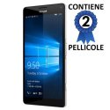 PELLICOLA PROTEGGI DISPLAY per MICROSOFT LUMIA 950 XL, LUMIA 950 XL DUAL CONFEZIONE 2 PEZZI