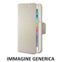 CUSTODIA FLIP ORIZZONTALE SIMILPELLE per VODAFONE SMART FIRST 6, VF695 CON STAND E INTERNO IN TPU SILICONE COLORE BIANCO