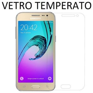 PELLICOLA PROTEGGI DISPLAY VETRO TEMPERATO 0,33mm per SAMSUNG SM-J200F GALAXY J2