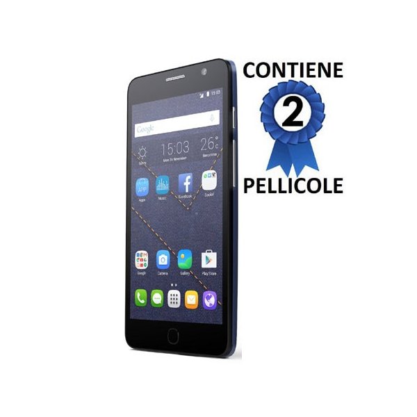 PELLICOLA PROTEGGI DISPLAY per ALCATEL POP STAR CONFEZIONE 2 PEZZI