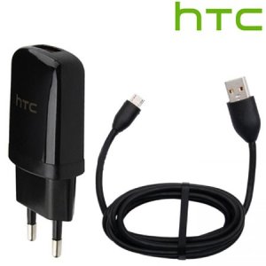 CARICATORE DA RETE 1000mAh ORIGINALE HTC CON 1 PORTA USB + CAVO MICRO USB COLORE NERO TC-E250 BULK