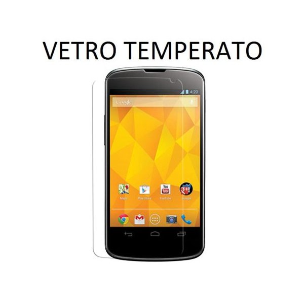 PELLICOLA PROTEGGI DISPLAY VETRO TEMPERATO 0,33mm per LG NEXUS 4 E960