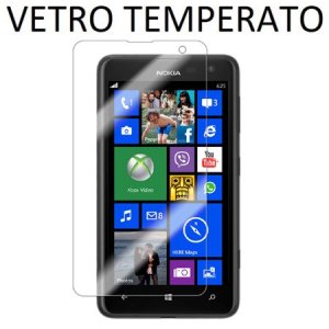 PELLICOLA PROTEGGI DISPLAY VETRO TEMPERATO 0,33mm per NOKIA LUMIA 625