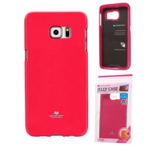 CUSTODIA GEL TPU SILICONE per SAMSUNG SM-G928 GALAXY S6 EDGE PLUS COLORE FUCSIA LUCIDO CON GLITTER ALTA QUALITA' MERCURY