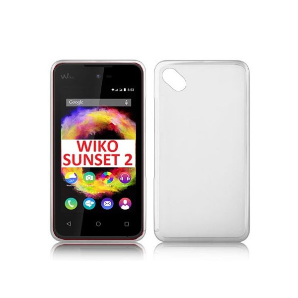 CUSTODIA GEL TPU SILICONE TRASPARENTE per WIKO SUNSET 2