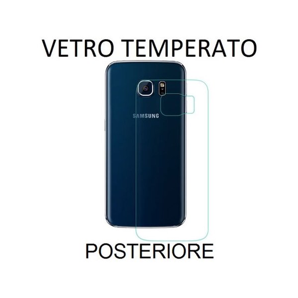 PELLICOLA PROTETTIVA POSTERIORE VETRO TEMPERATO 0,33mm per SAMSUNG SM-G925 GALAXY S6 EDGE