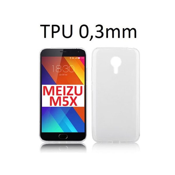 CUSTODIA GEL TPU SILICONE ULTRA SLIM 0,3mm TRASPARENTE per MEIZU MX5