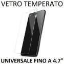 PELLICOLA PROTEGGI DISPLAY UNIVERSALE VETRO TEMPERATO 0,33mm PER DISPOSITIVI FINO A 4.7" POLLICI DIMENSIONI 133 mm X 64 mm