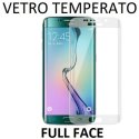 PELLICOLA VETRO TEMPERATO FULL FACE 0,33mm per SAMSUNG SM-G928 GALAXY S6 EDGE PLUS CON CORNICE TRASPARENTE BRILLANTINATA