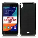 CUSTODIA GEL TPU SILICONE per WIKO RAINBOW UP COLORE NERO