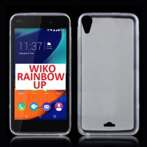 CUSTODIA GEL TPU SILICONE per WIKO RAINBOW UP COLORE BIANCO TRASPARENTE