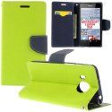 CUSTODIA FLIP ORIZZONTALE per MICROSOFT LUMIA 950, LUMIA 950 DUAL CON INTERNO IN TPU, STAND E TASCHE PORTA CARTE COLORE VERDE