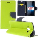 CUSTODIA FLIP ORIZZONTALE per MICROSOFT LUMIA 950 XL, LUMIA 950 XL DUAL CON INTERNO IN TPU, STAND E PORTA CARTE COLORE VERDE