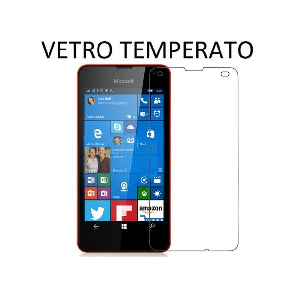 PELLICOLA PROTEGGI DISPLAY VETRO TEMPERATO 0,33mm per MICROSOFT LUMIA 550