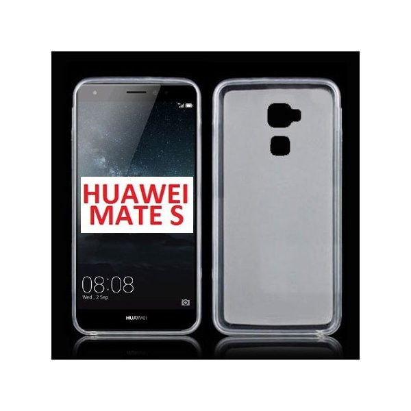 CUSTODIA GEL TPU SILICONE per HUAWEI MATE S COLORE BIANCO TRASPARENTE