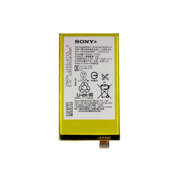 BATTERIA ORIGINALE SONY LIS1594ERPC per XPERIA Z5 COMPACT E5803 - 2700 mAh LI-ION BULK