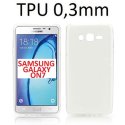 CUSTODIA GEL TPU SILICONE ULTRA SLIM 0,3mm TRASPARENTE per SAMSUNG SM-G600 GALAXY ON7