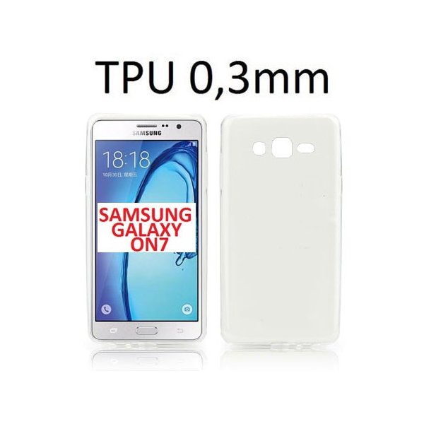 CUSTODIA GEL TPU SILICONE ULTRA SLIM 0,3mm TRASPARENTE per SAMSUNG SM-G600 GALAXY ON7