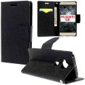 CUSTODIA FLIP ORIZZONTALE per HUAWEI G8, GX8 CON INTERNO IN TPU SILICONE, STAND, PORTA CARTE E CHIUSURA MAGNETICA COLORE NERO