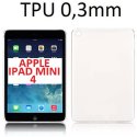 CUSTODIA GEL TPU SILICONE ULTRA SLIM 0,3mm TRASPARENTE per APPLE IPAD MINI 4