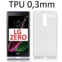 CUSTODIA GEL TPU SILICONE ULTRA SLIM 0,3mm TRASPARENTE per LG ZERO, H650E