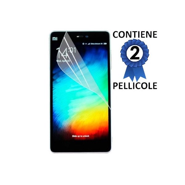 PELLICOLA PROTEGGI DISPLAY per XIAOMI MI 4C CONFEZIONE 2 PEZZI