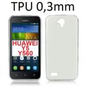 CUSTODIA GEL TPU SILICONE ULTRA SLIM 0,3mm per HUAWEI Y5, Y560 TRASPARENTE