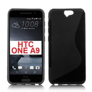 CUSTODIA GEL TPU SILICONE DOUBLE per HTC ONE A9 COLORE NERO