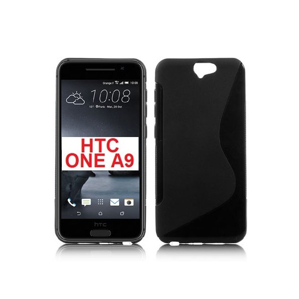 CUSTODIA GEL TPU SILICONE DOUBLE per HTC ONE A9 COLORE NERO