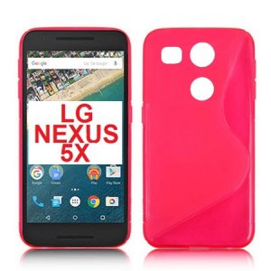 CUSTODIA GEL TPU SILICONE DOUBLE per LG NEXUS 5X, H791, H790 COLORE ROSA