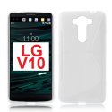 CUSTODIA GEL TPU SILICONE DOUBLE per LG V10, F600K, F600L, F600S COLORE BIANCO