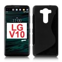 CUSTODIA GEL TPU SILICONE DOUBLE per LG V10, F600K, F600L, F600S COLORE NERO