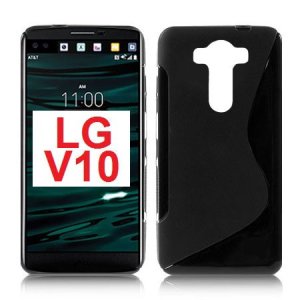 CUSTODIA GEL TPU SILICONE DOUBLE per LG V10, F600K, F600L, F600S COLORE NERO