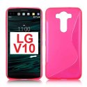 CUSTODIA GEL TPU SILICONE DOUBLE per LG V10, F600K, F600L, F600S COLORE ROSA