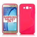 CUSTODIA GEL TPU SILICONE DOUBLE per SAMSUNG SM-G600 GALAXY ON7 COLORE ROSA